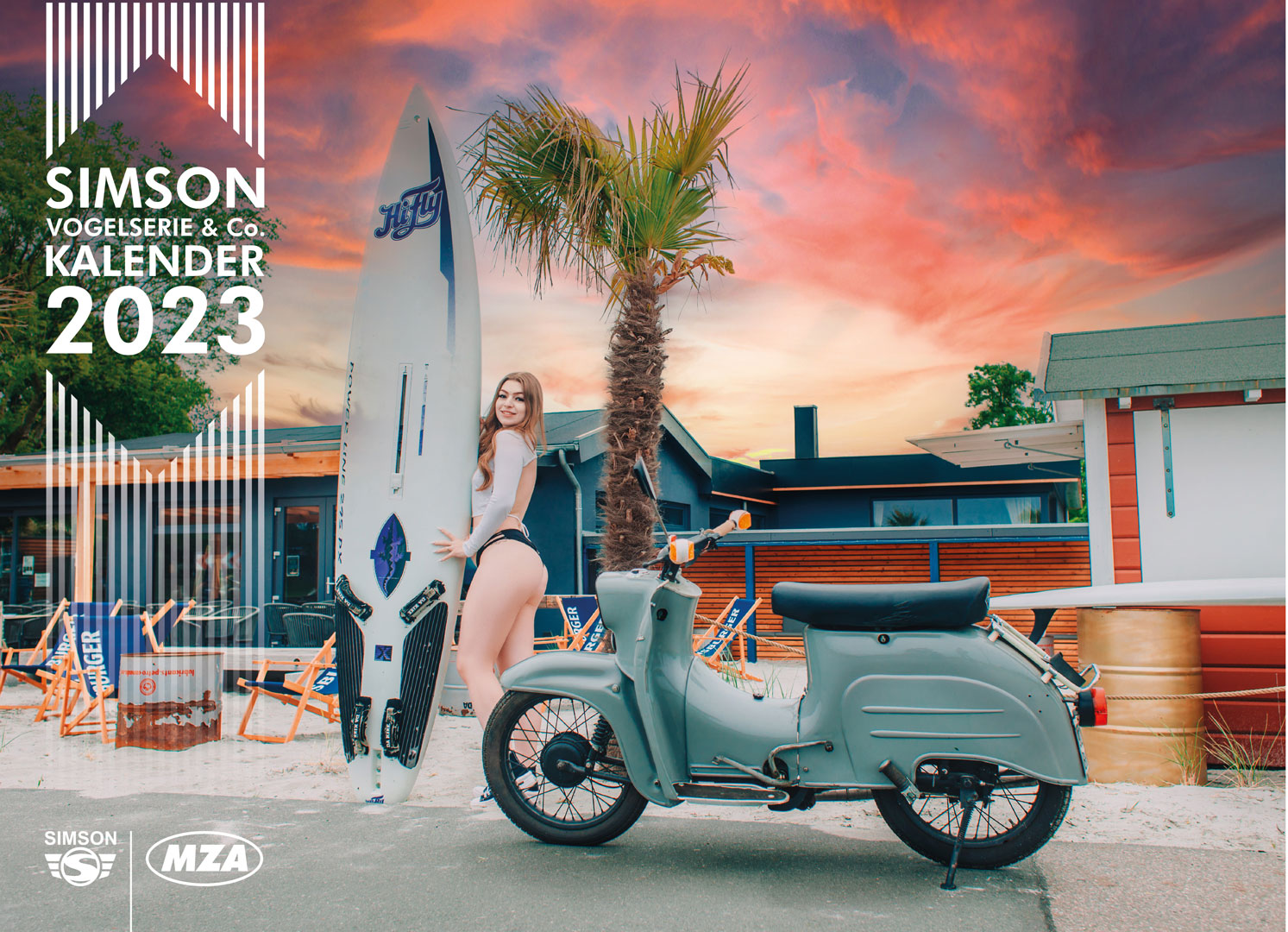 SIMSON-Kalender 2023 - Ein Jahr im Zeichen der SIMSON-Kultmopeds • MZA